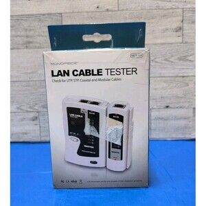 Monoprice RJ-11 and RJ-45 Modular Plug Tester (108138) New Sealed